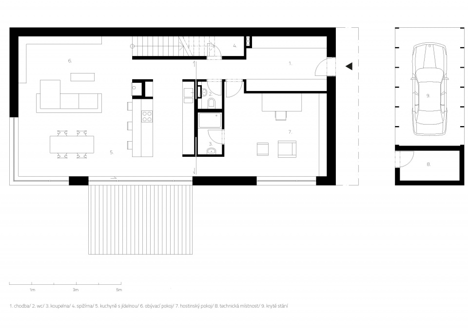 půdorys 1.np | 1+1 atelier